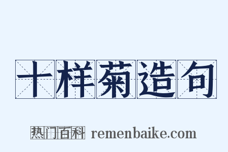 十样菊造句是什么意思的图片